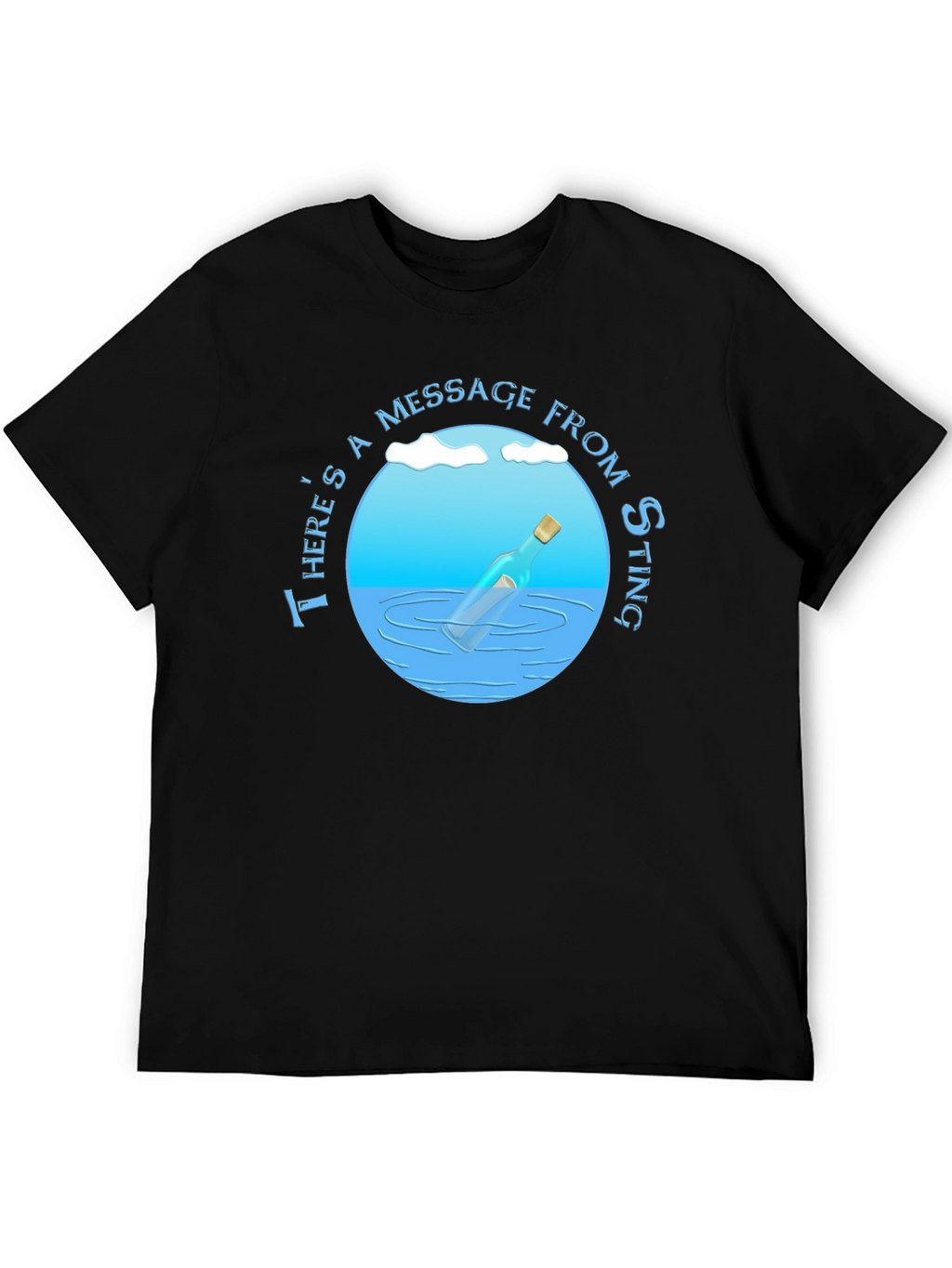 Message in a Bottle T-Shirt - Sting Fan Apparel