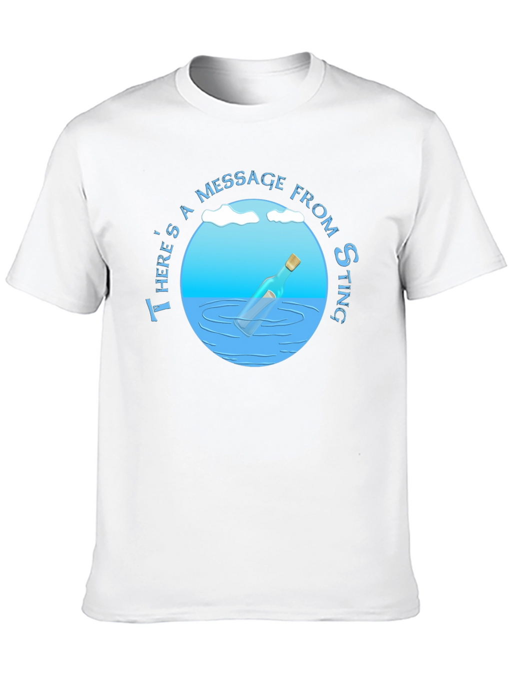 Message in a Bottle T-Shirt - Sting Fan Apparel