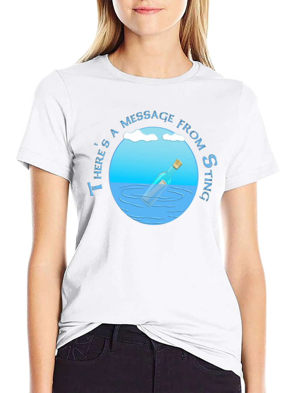Message in a Bottle T-Shirt - Sting Fan Apparel