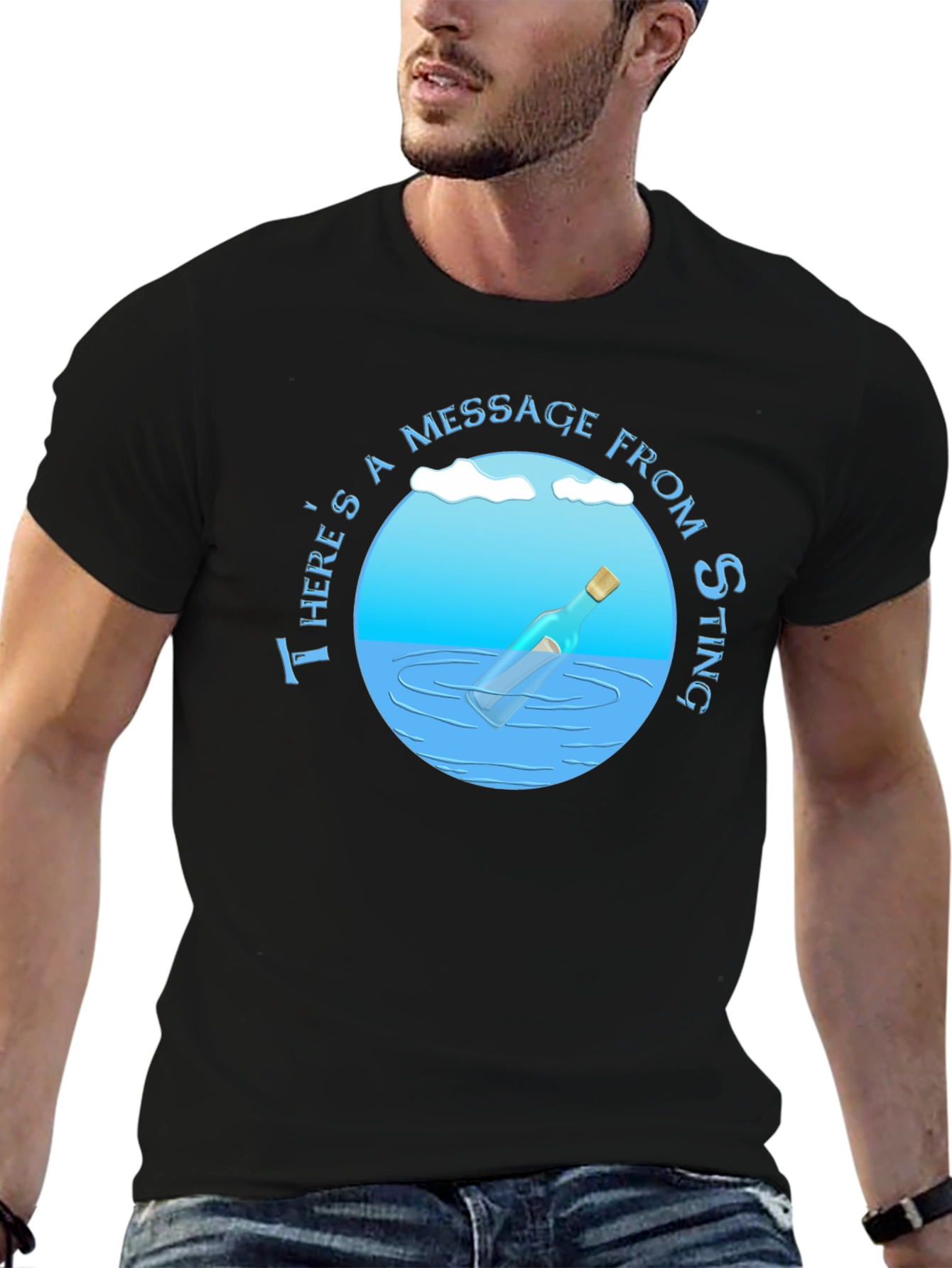 Message in a Bottle T-Shirt - Sting Fan Apparel