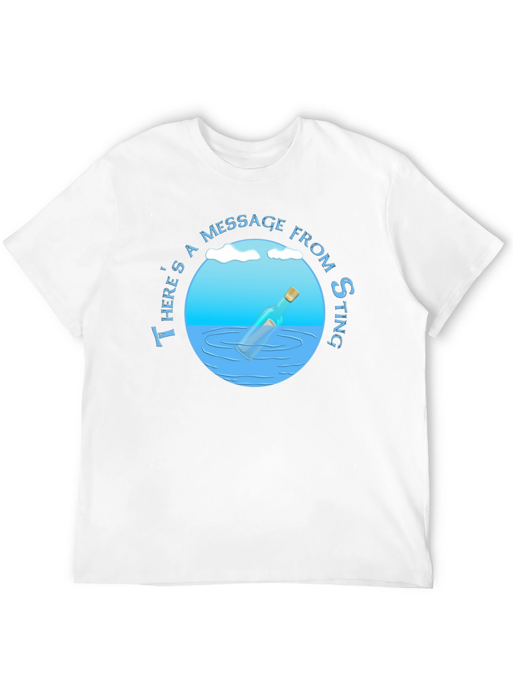 Message in a Bottle T-Shirt - Sting Fan Apparel