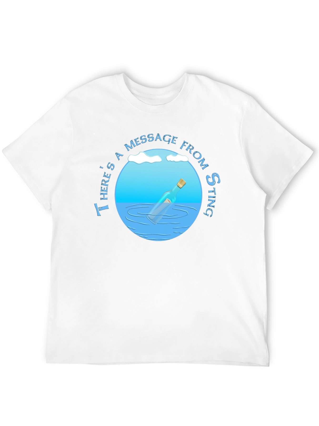 Message in a Bottle T-Shirt - Sting Fan Apparel