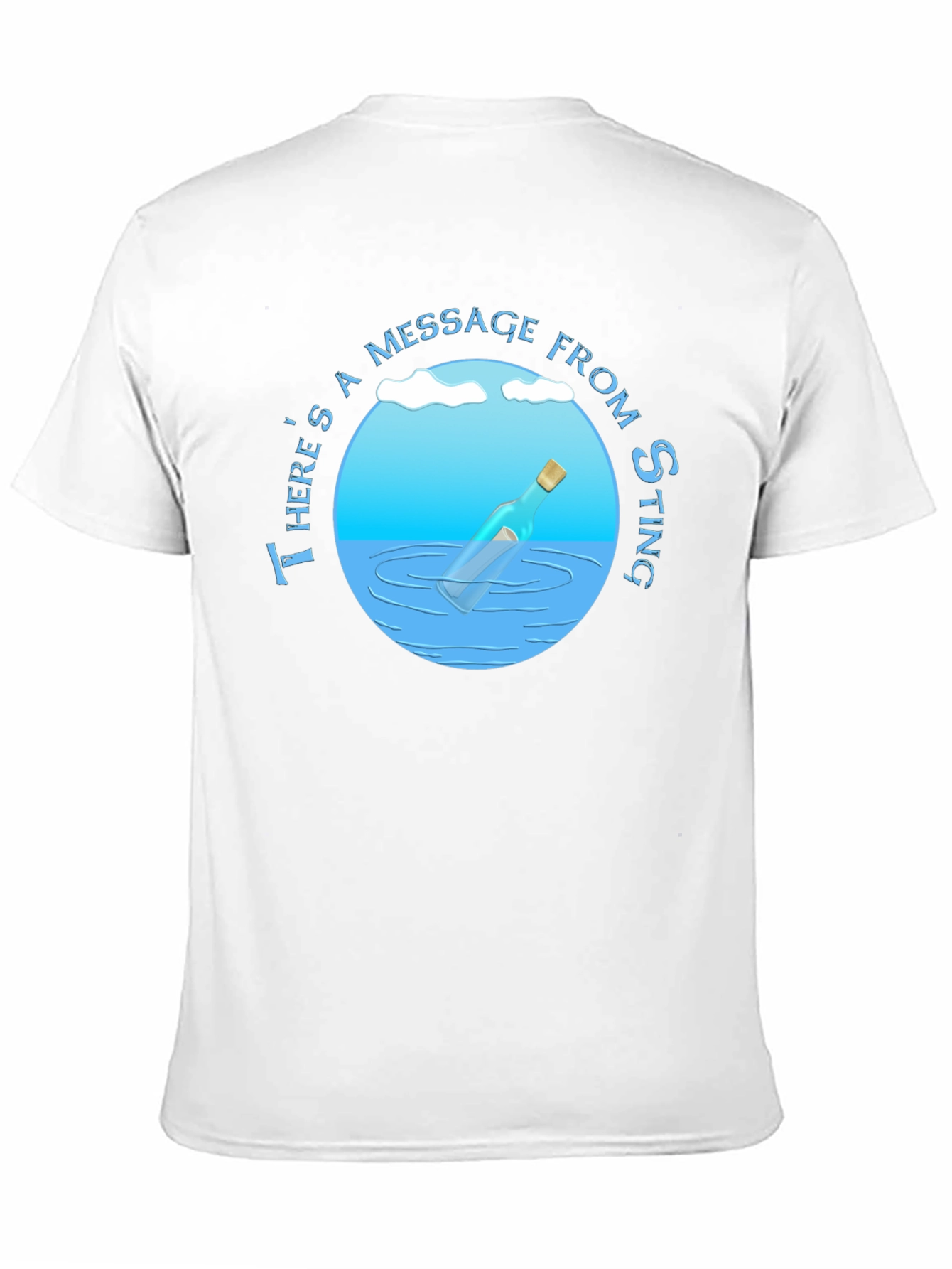 Message in a Bottle T-Shirt - Sting Fan Apparel