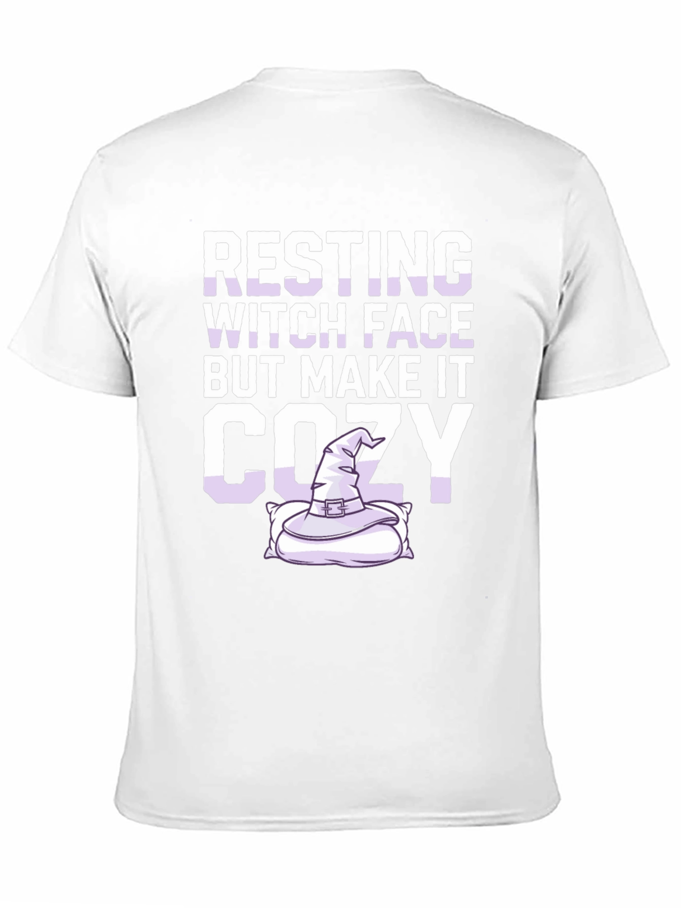 Resting Witch Face Cozy T-Shirt - Halloween Apparel