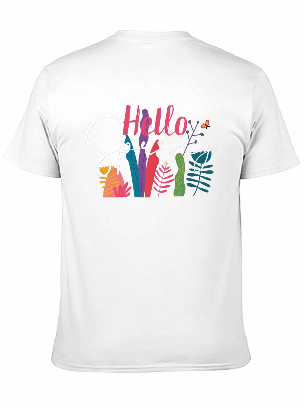 Hello Spring Black T-Shirt