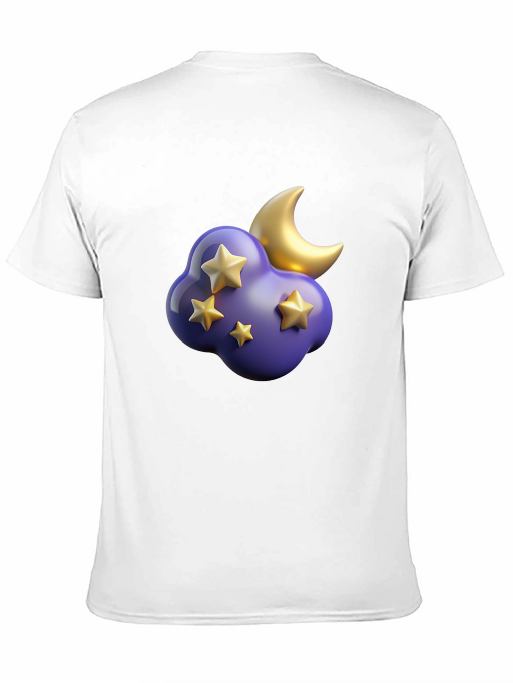 Dreamy Night T-Shirt: Starry Cloud and Moon Graphic Tee
