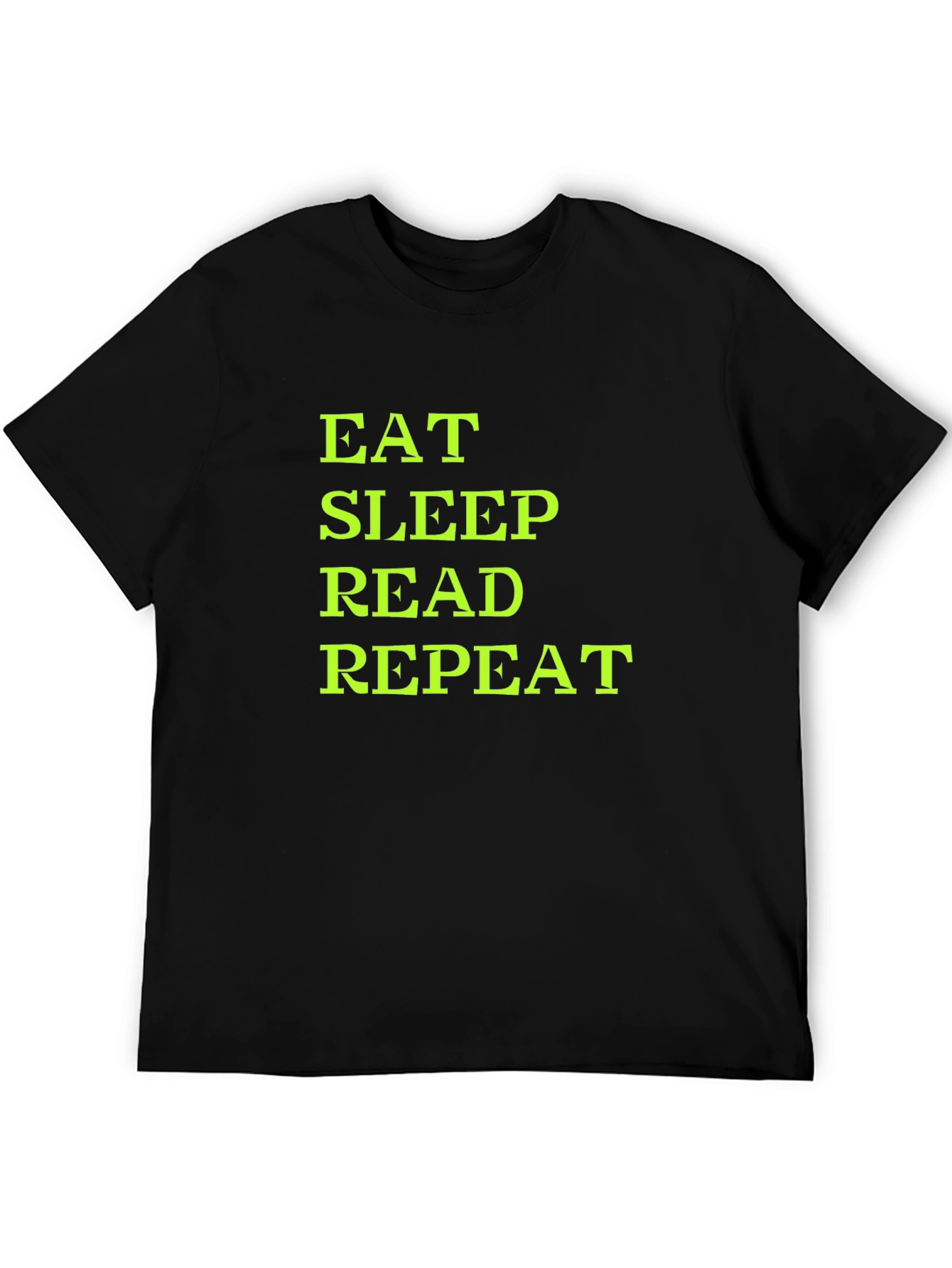 Eat Sleep Read Repeat T-Shirt - Black