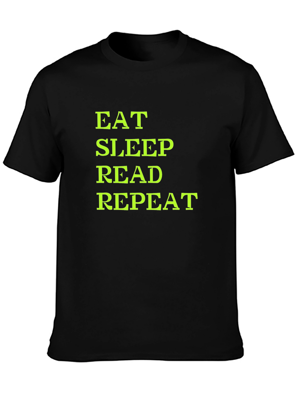 Eat Sleep Read Repeat T-Shirt - Black
