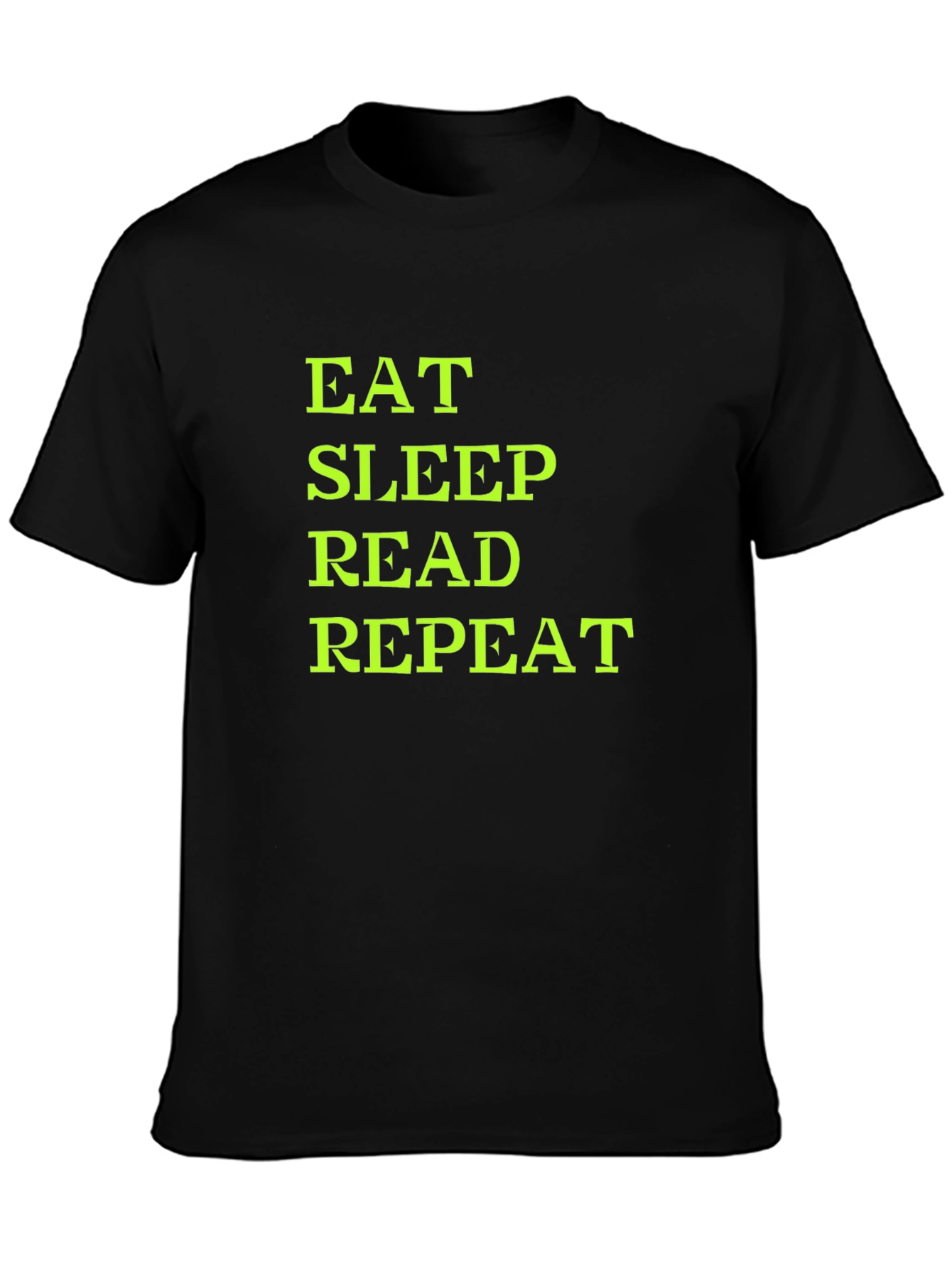 Eat Sleep Read Repeat T-Shirt - Black