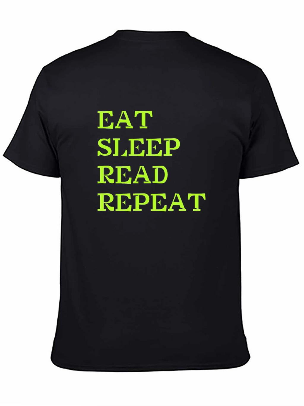 Eat Sleep Read Repeat T-Shirt - Black
