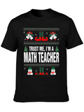 Funny Math Teacher Ugly Christmas T-Shirt
