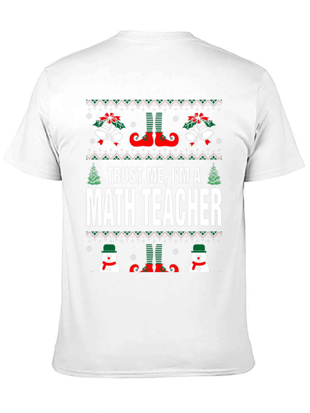 Funny Math Teacher Ugly Christmas T-Shirt