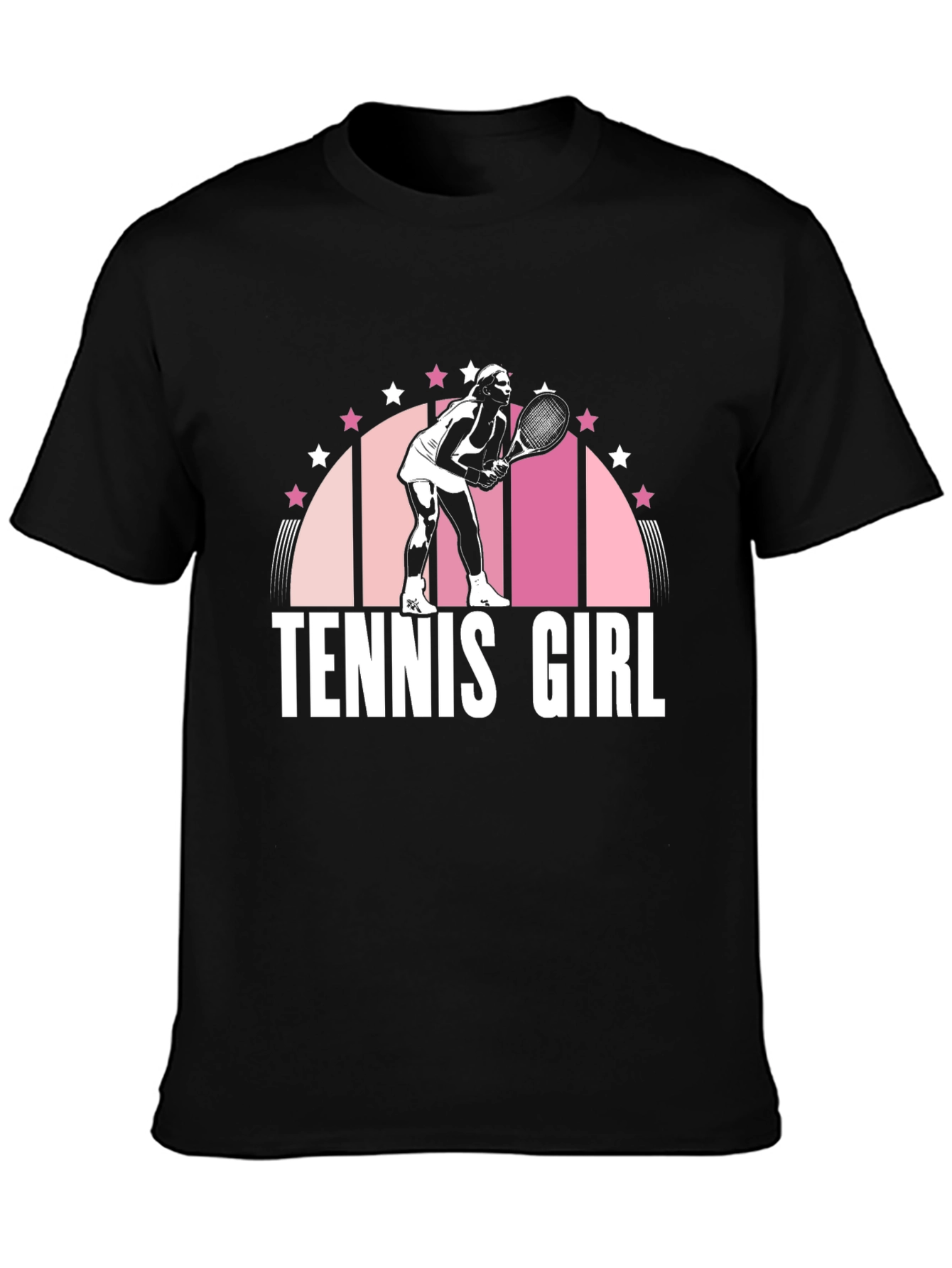 Tennis Girl Graphic Tee - Cool Sporty Design