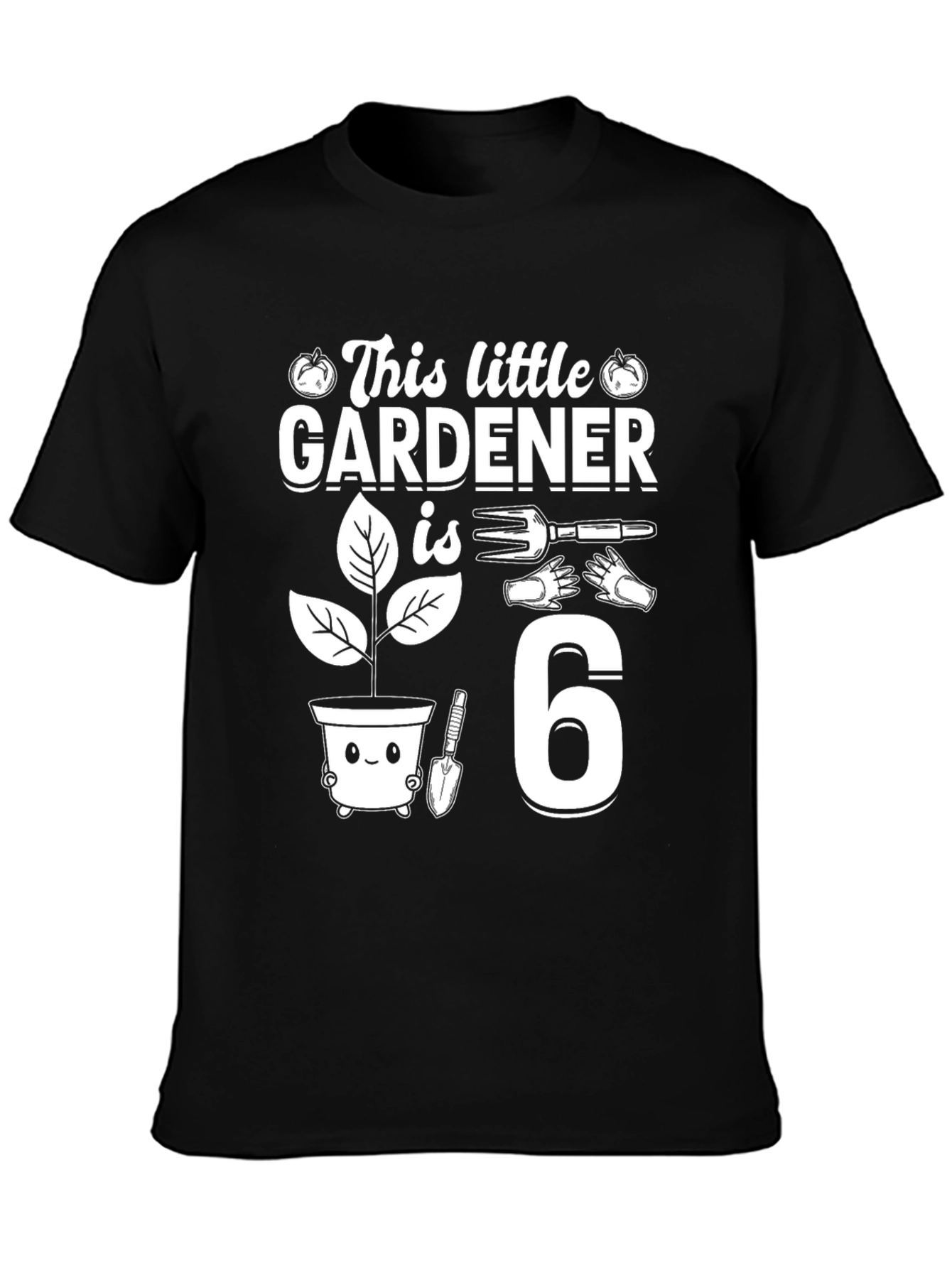 Little Gardener 6th Birthday T-Shirt