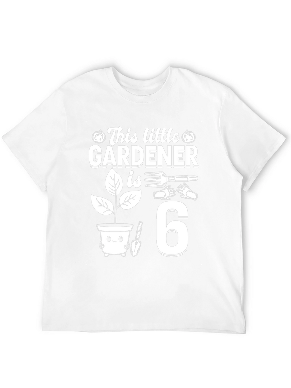 Little Gardener 6th Birthday T-Shirt