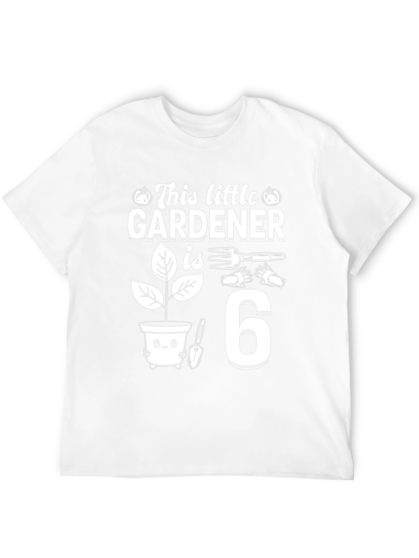 Little Gardener 6th Birthday T-Shirt