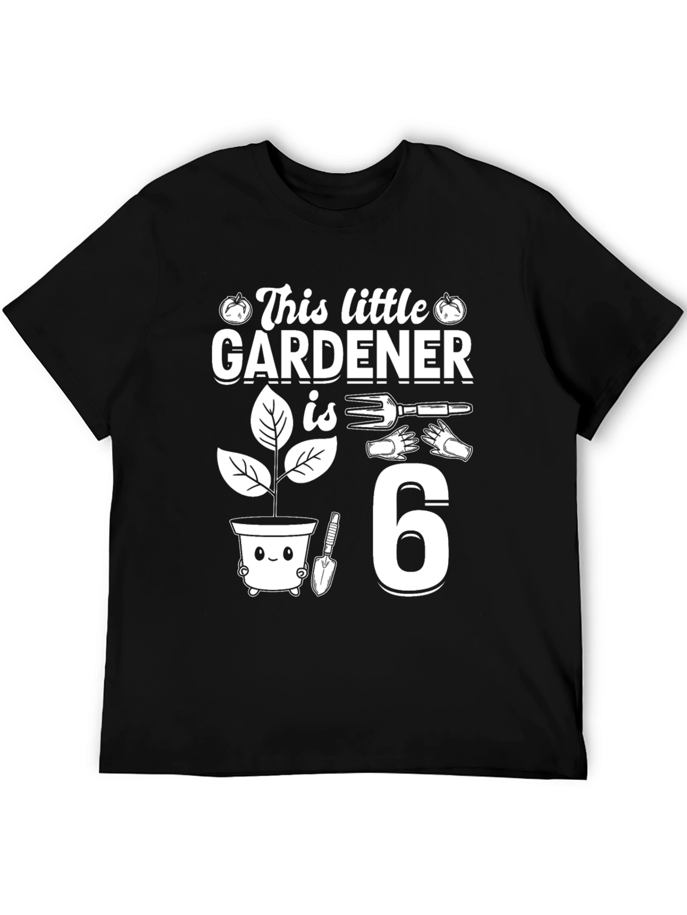 Little Gardener 6th Birthday T-Shirt