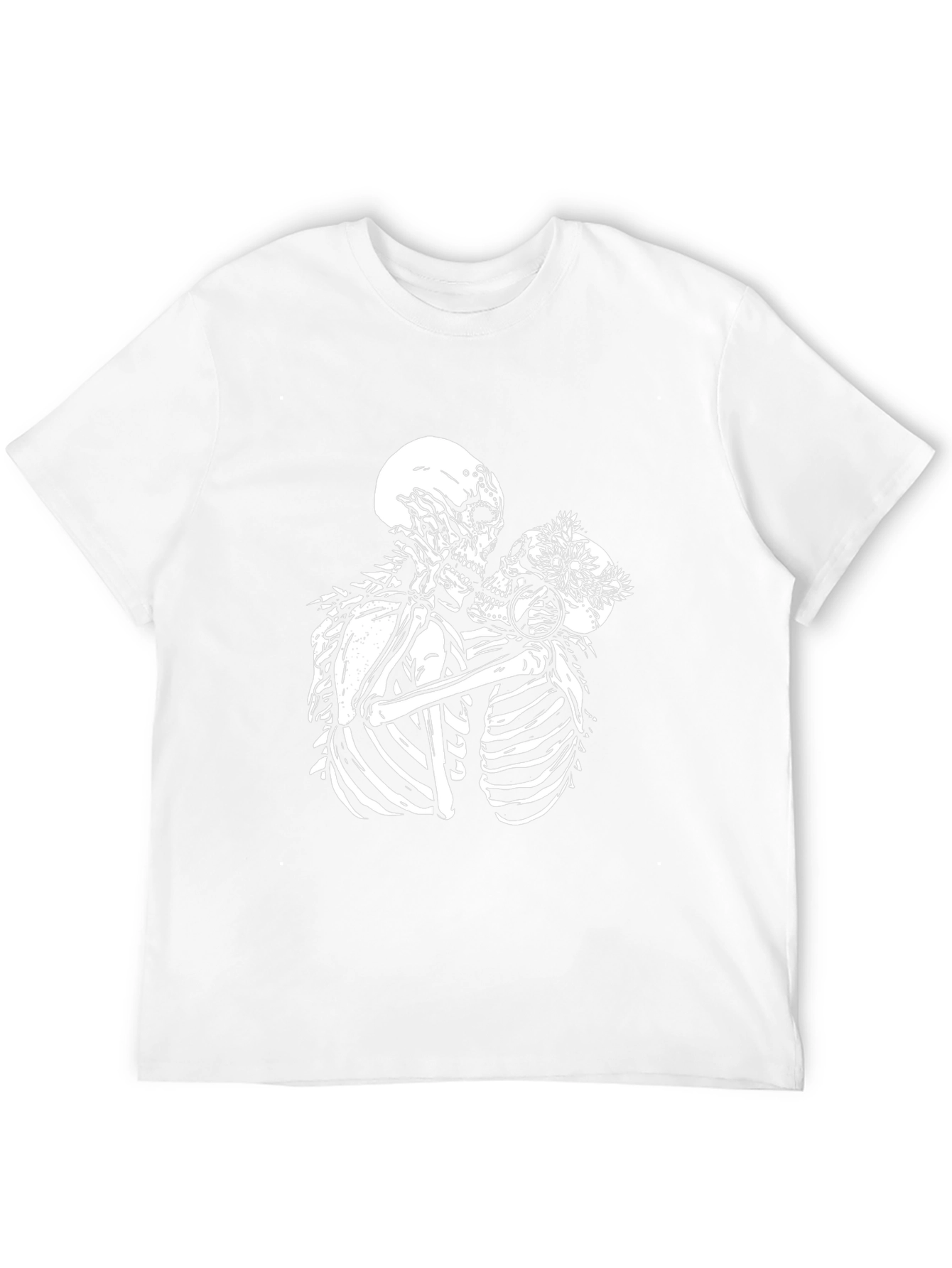 Skeleton Lovers Black Graphic T-Shirt