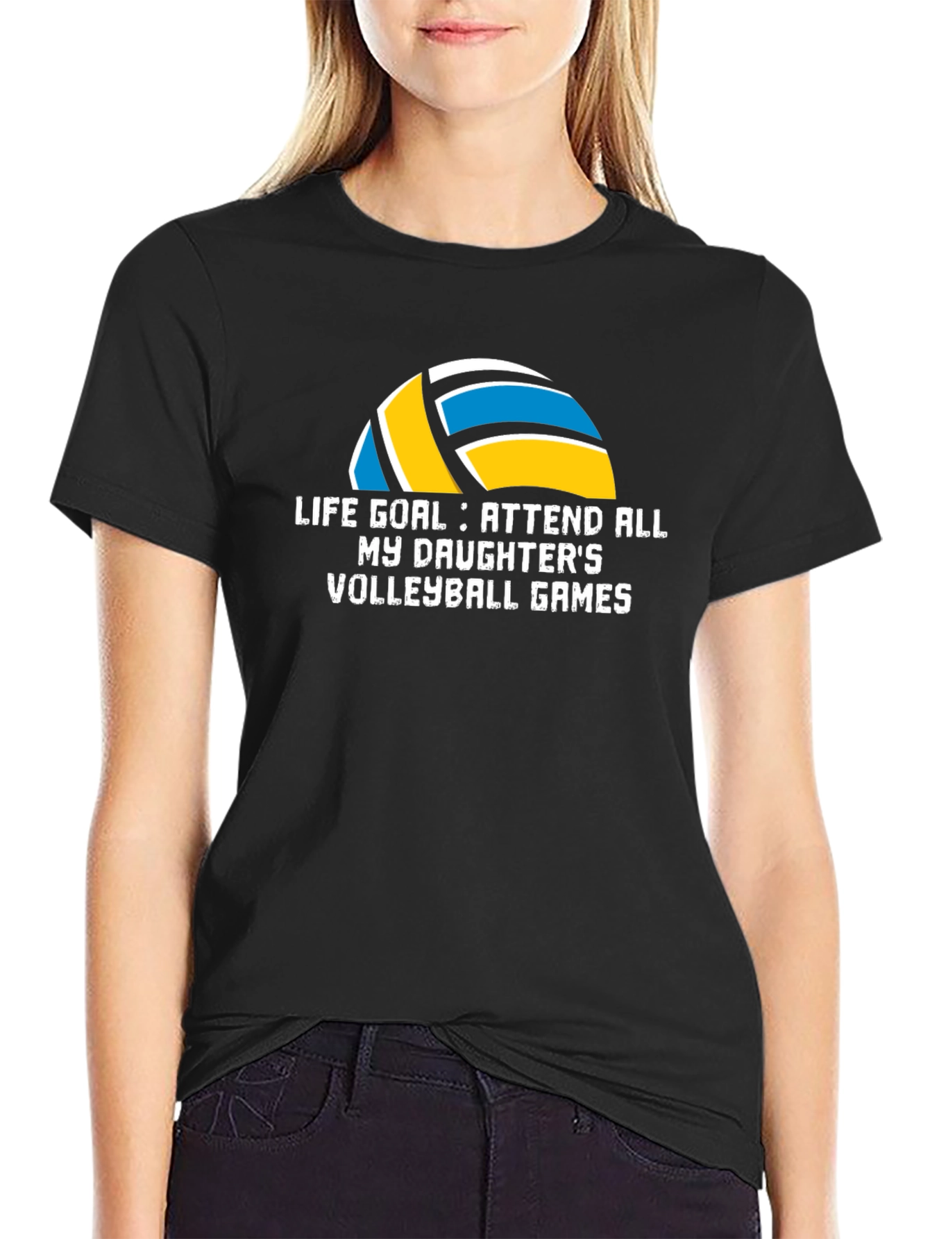 Volleyball Dad T-Shirt - Life Goal