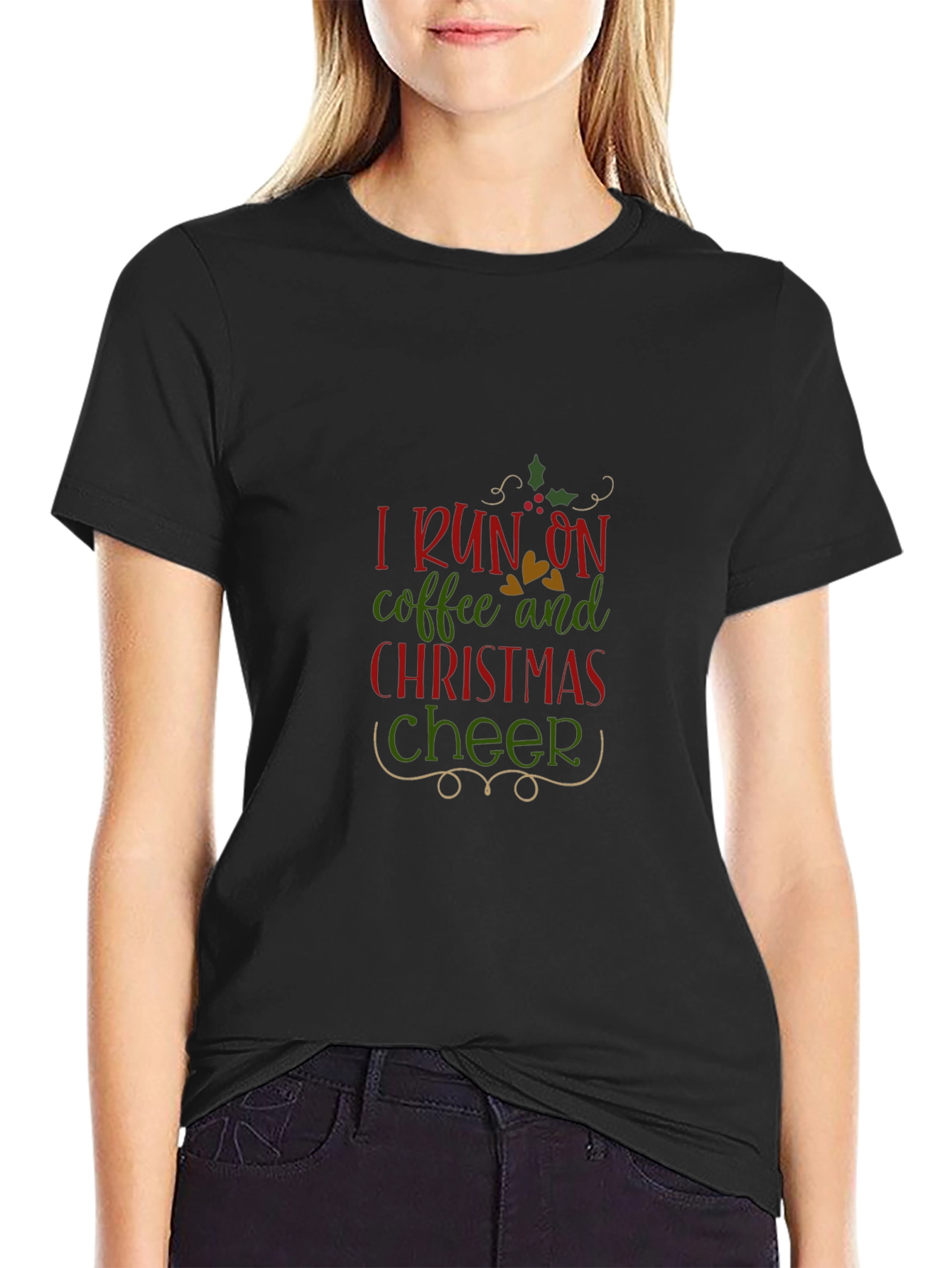 Christmas Cheer Coffee T-Shirt - Holiday Festive Tee