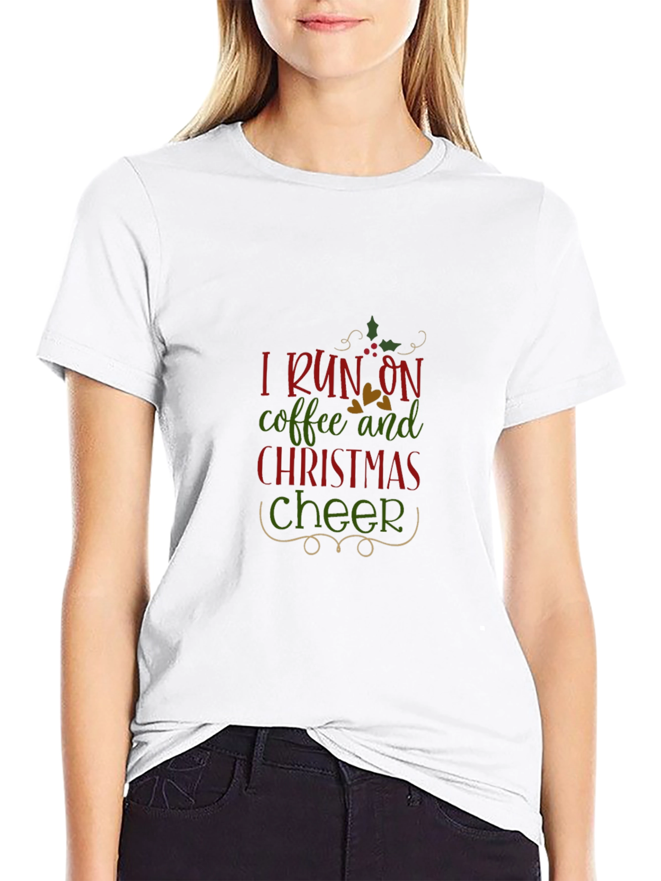 Christmas Cheer Coffee T-Shirt - Holiday Festive Tee