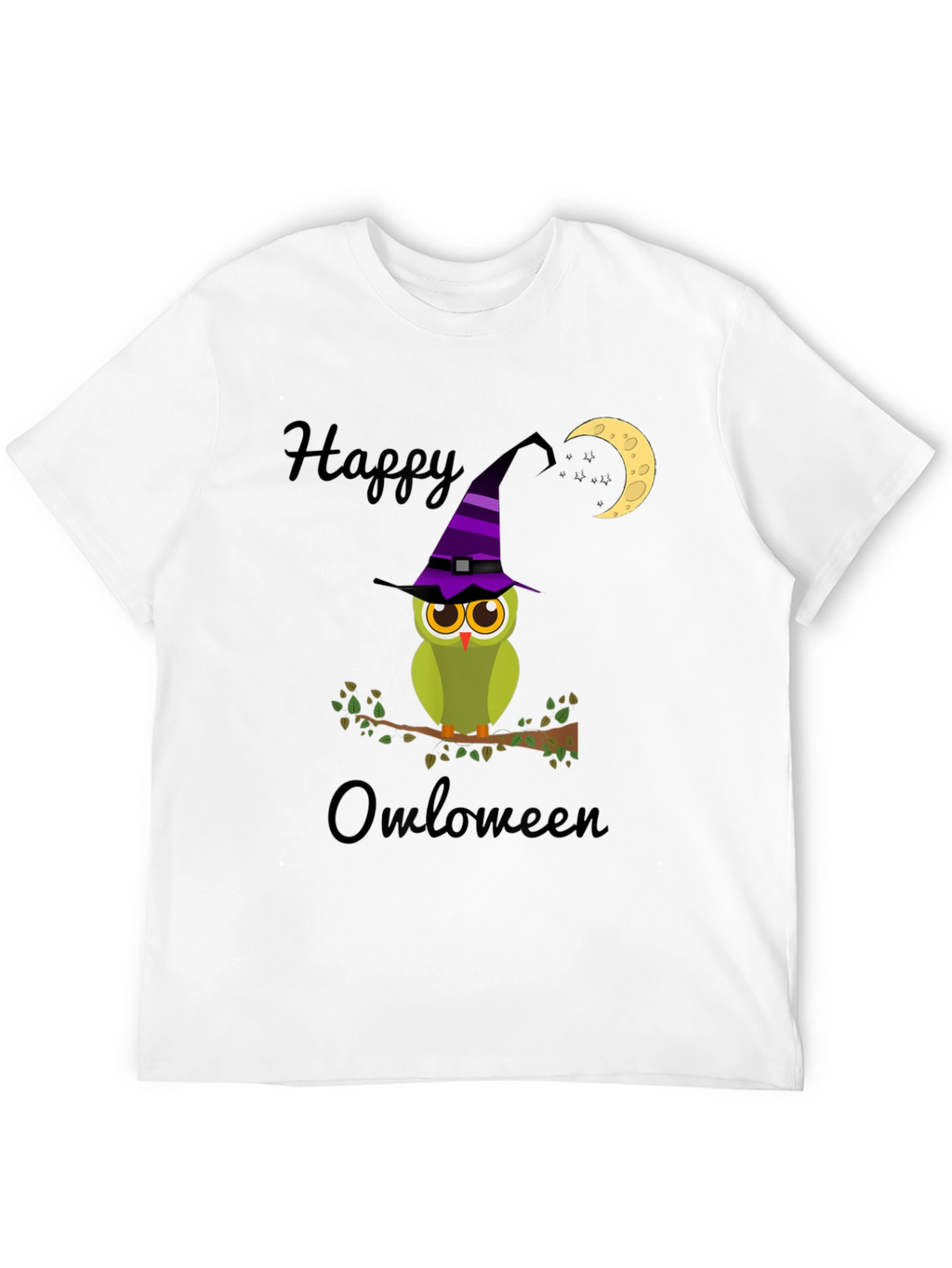 Happy Owloween T-Shirt - Halloween Owl Witch Tee