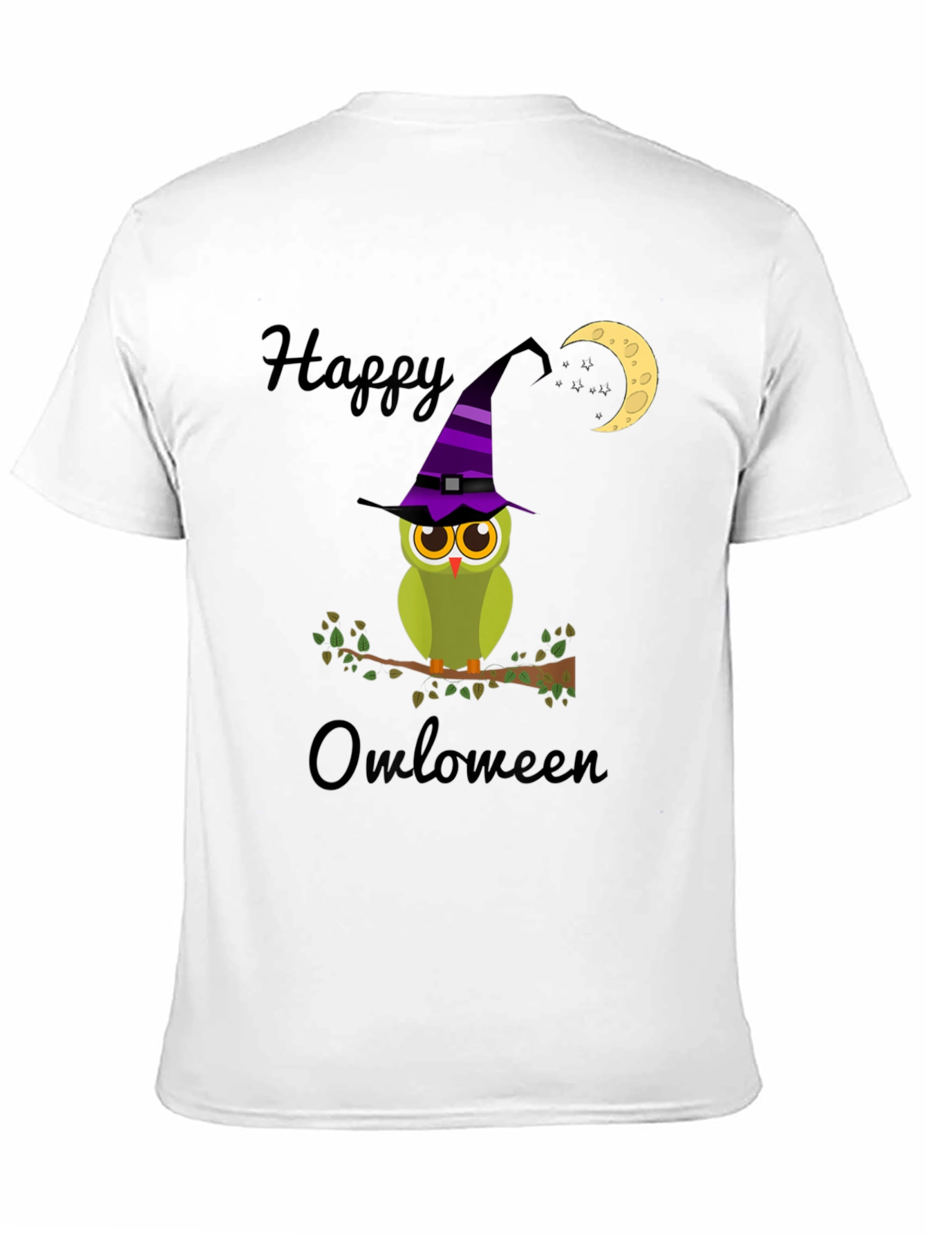 Happy Owloween T-Shirt - Halloween Owl Witch Tee