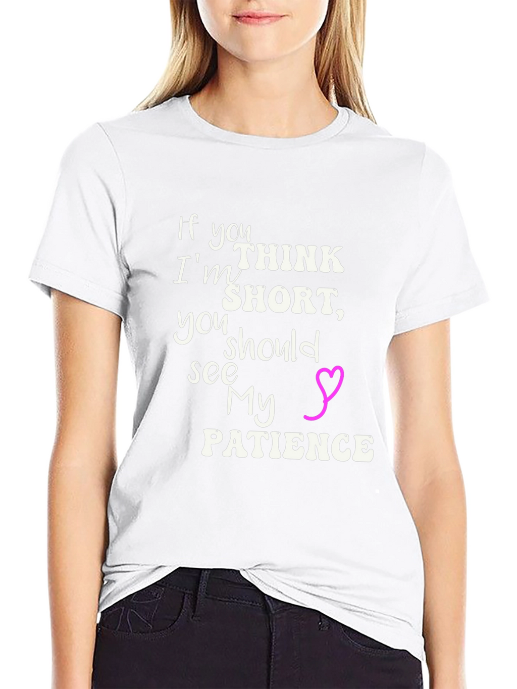 Humorous Short Patience Graphic Tee