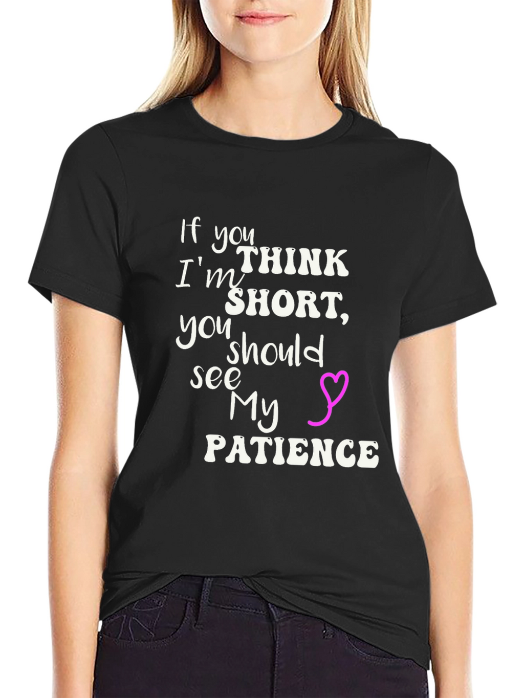 Humorous Short Patience Graphic Tee