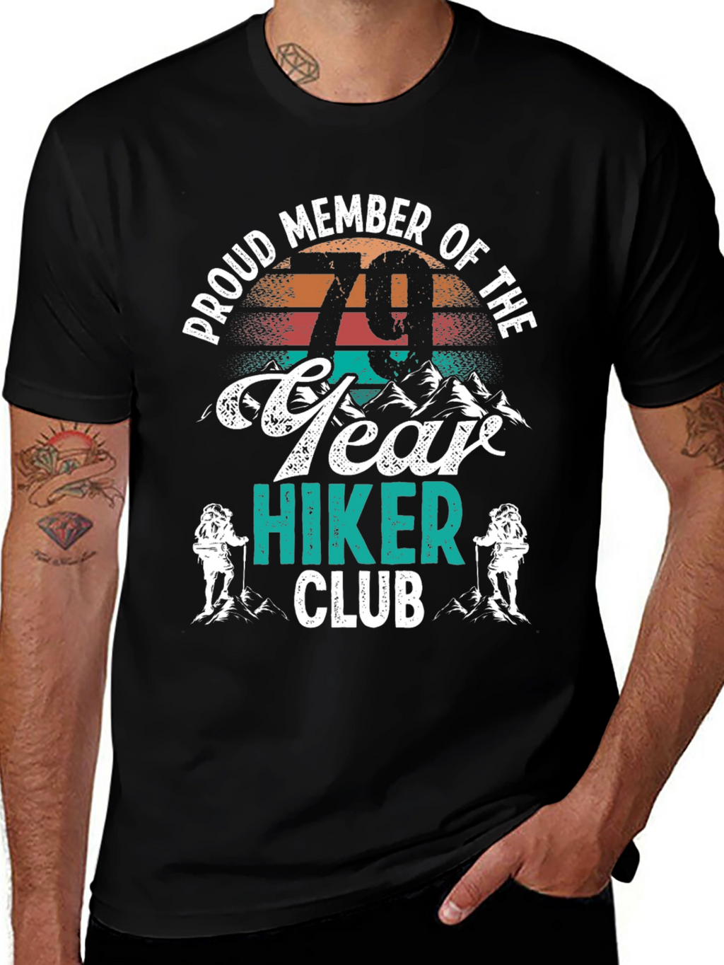 79 Year Hiker Club Graphic Tee