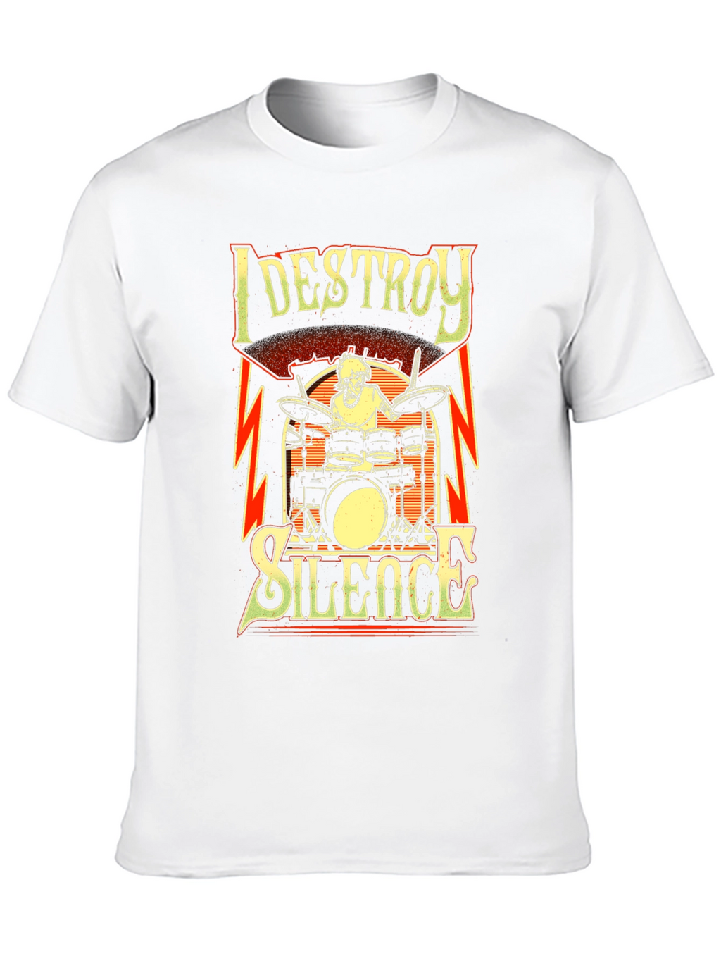 I Destroy Silence Drummer T-Shirt - Black