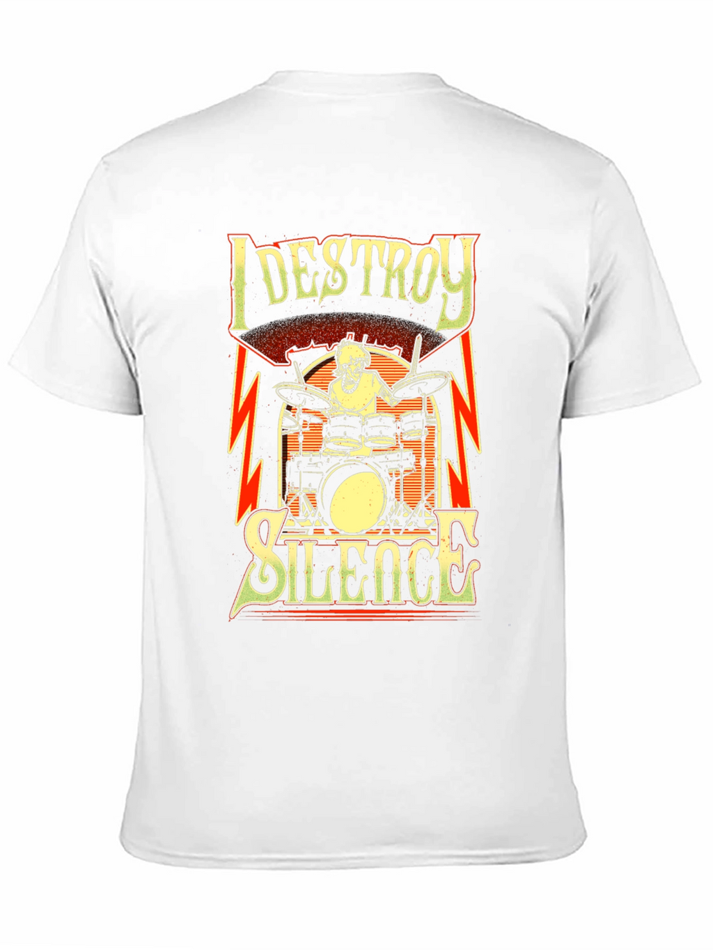 I Destroy Silence Drummer T-Shirt - Black