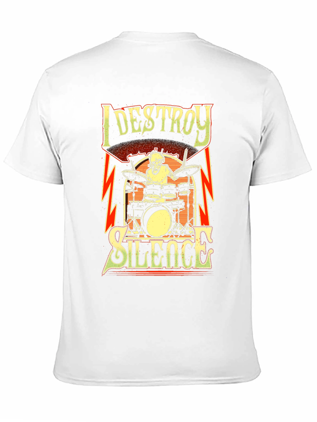 I Destroy Silence Drummer T-Shirt - Black