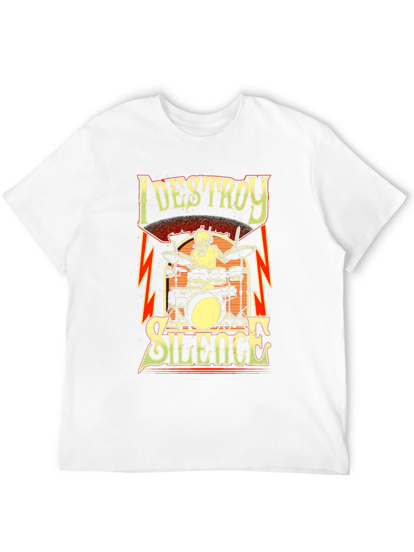 I Destroy Silence Drummer T-Shirt - Black