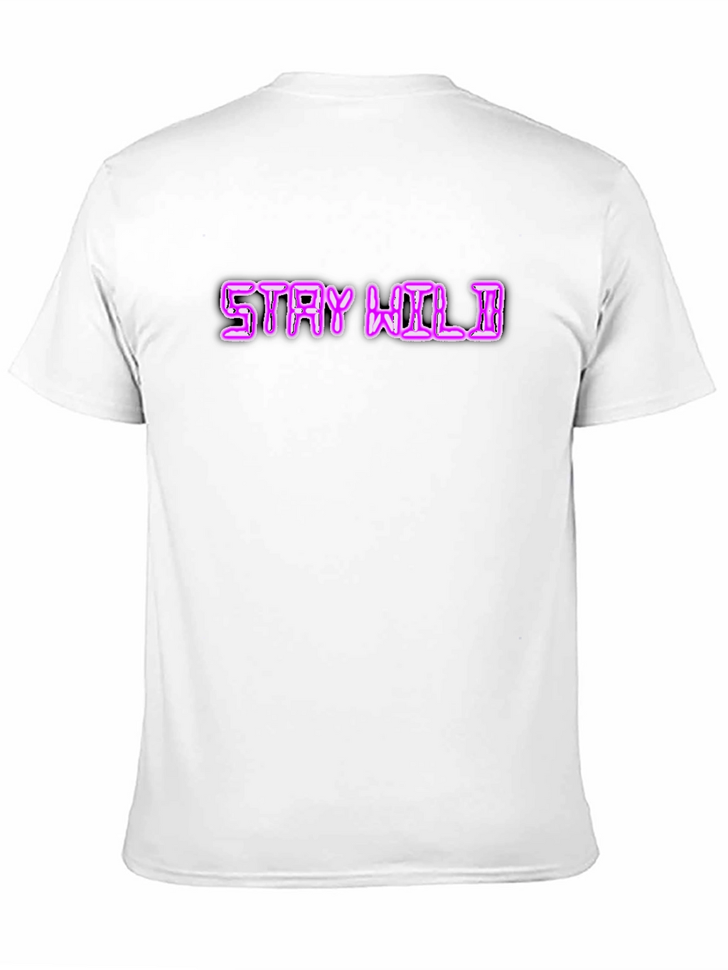 Stay Wild Graphic T-Shirt - Neon Pink