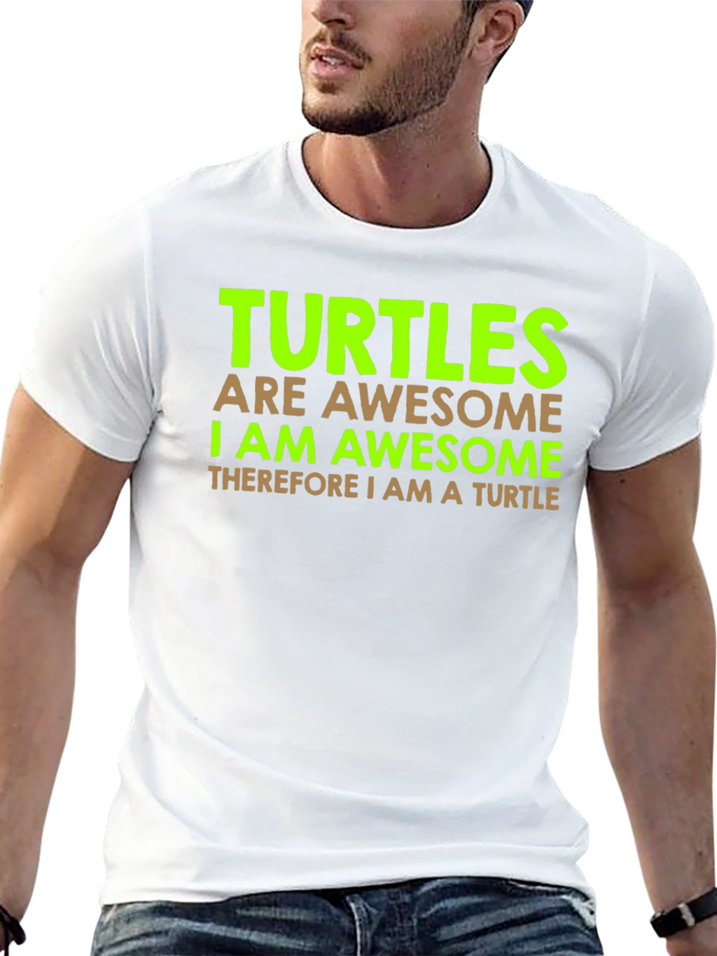 Awesome Turtle T-Shirt - Black