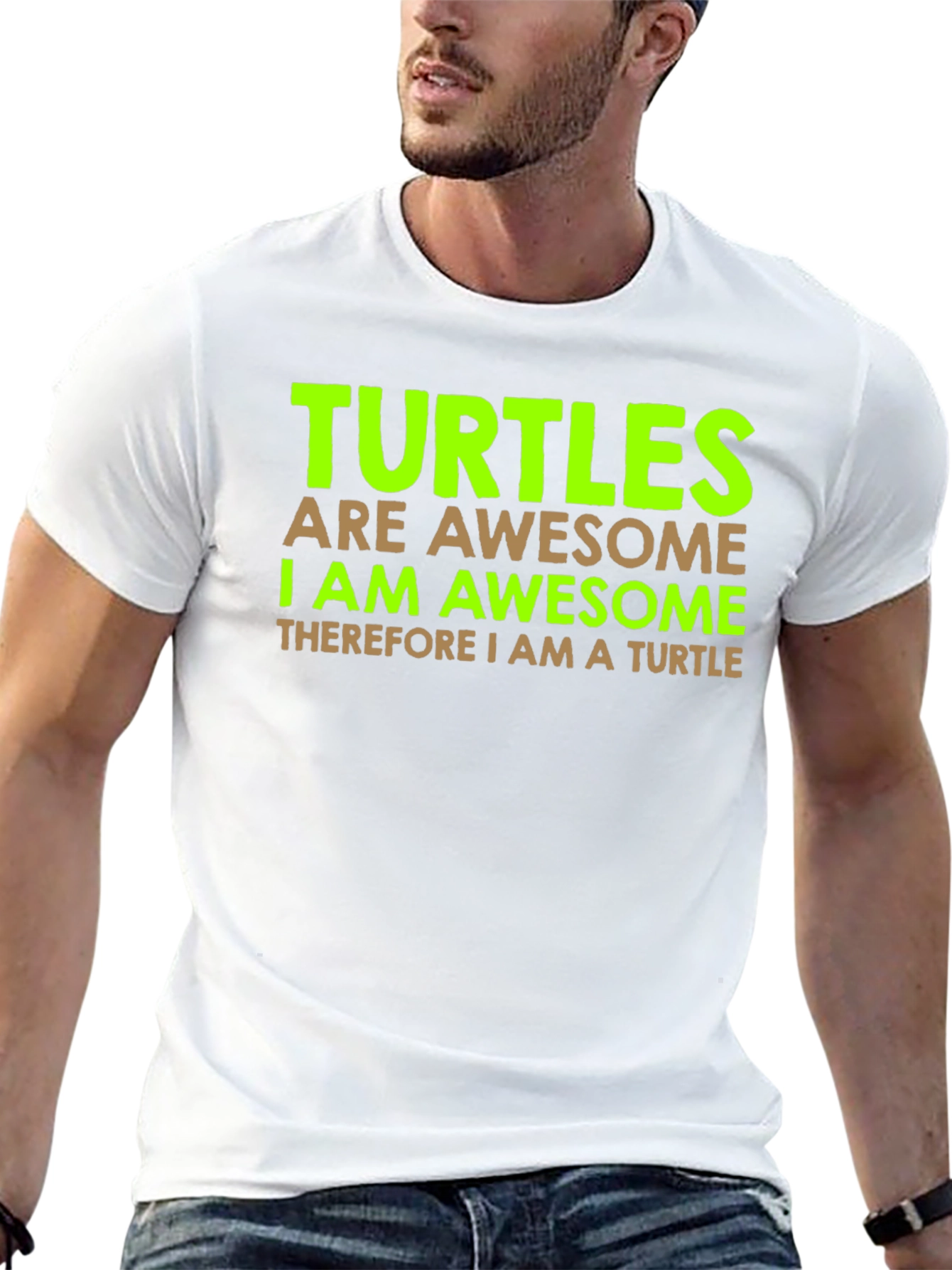Awesome Turtle T-Shirt - Black