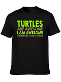 Awesome Turtle T-Shirt - Black