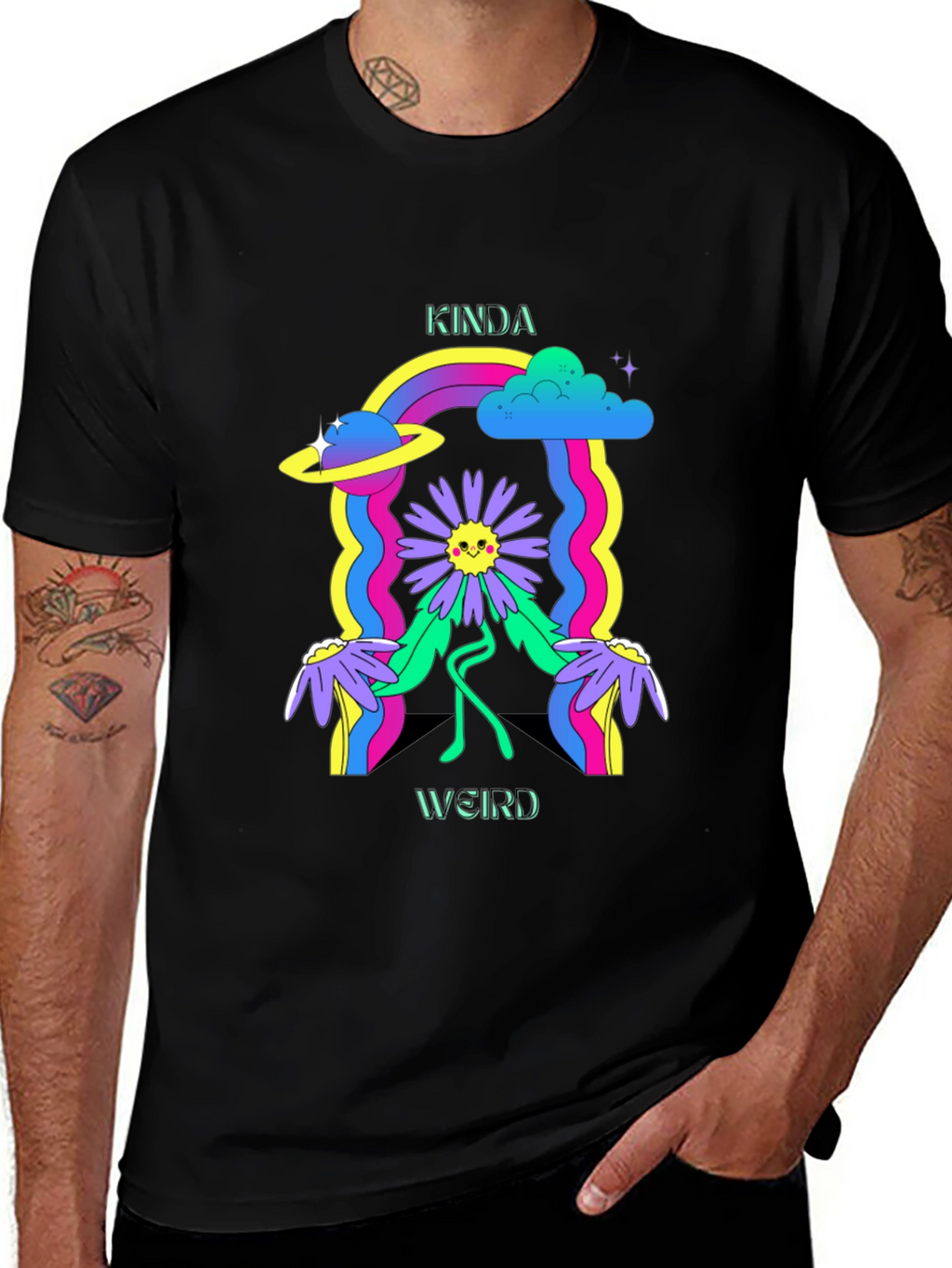 Kinda Weird Graphic Tee - Retro Style