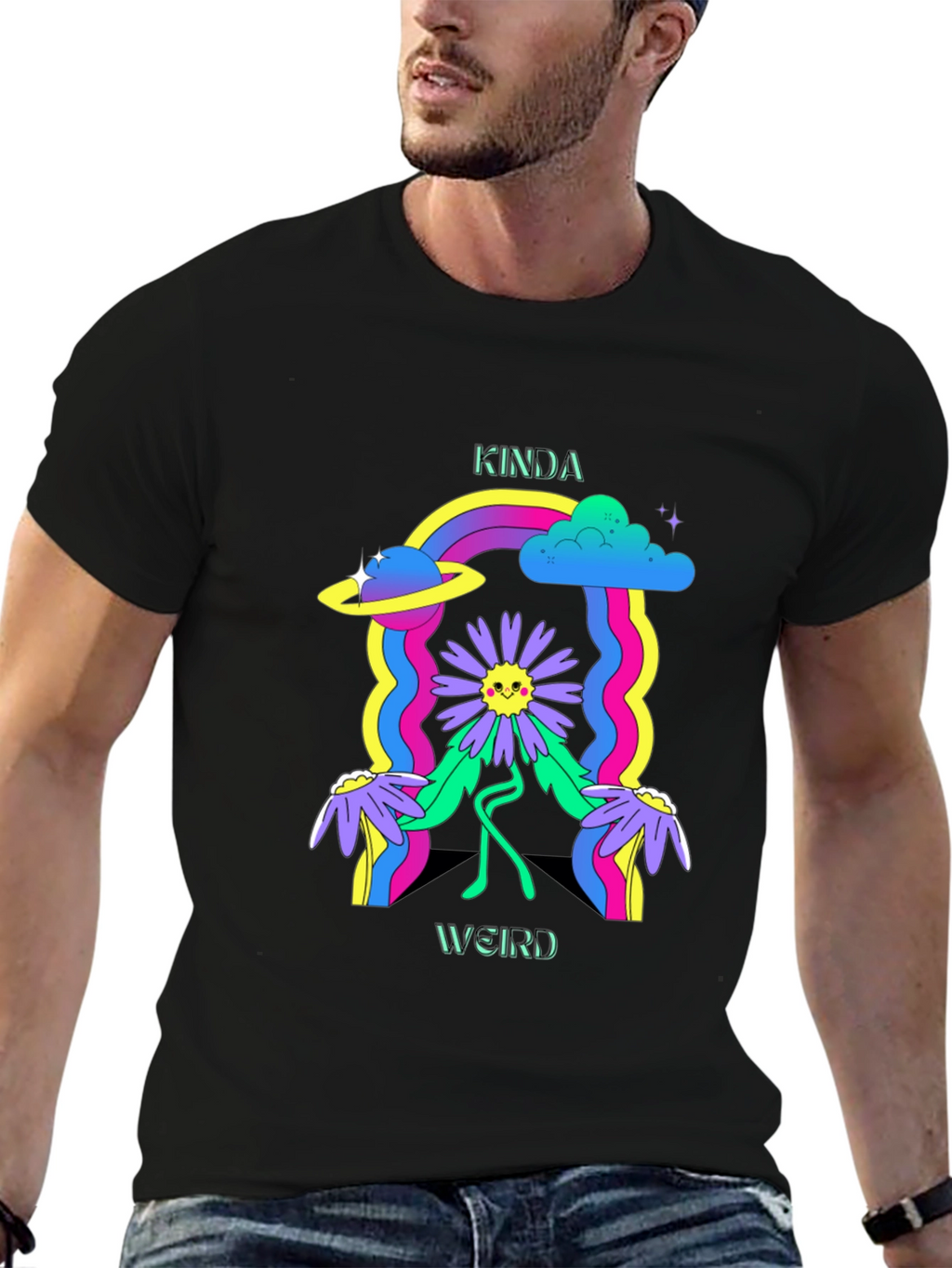 Kinda Weird Graphic Tee - Retro Style