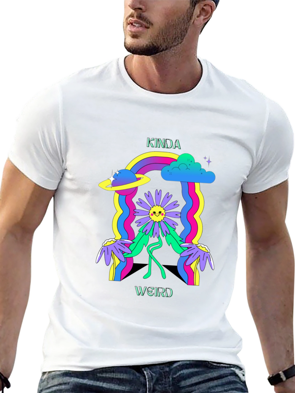 Kinda Weird Graphic Tee - Retro Style