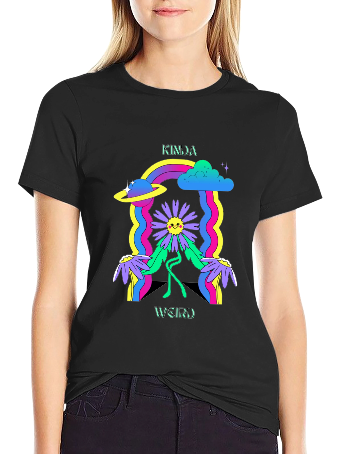 Kinda Weird Graphic Tee - Retro Style