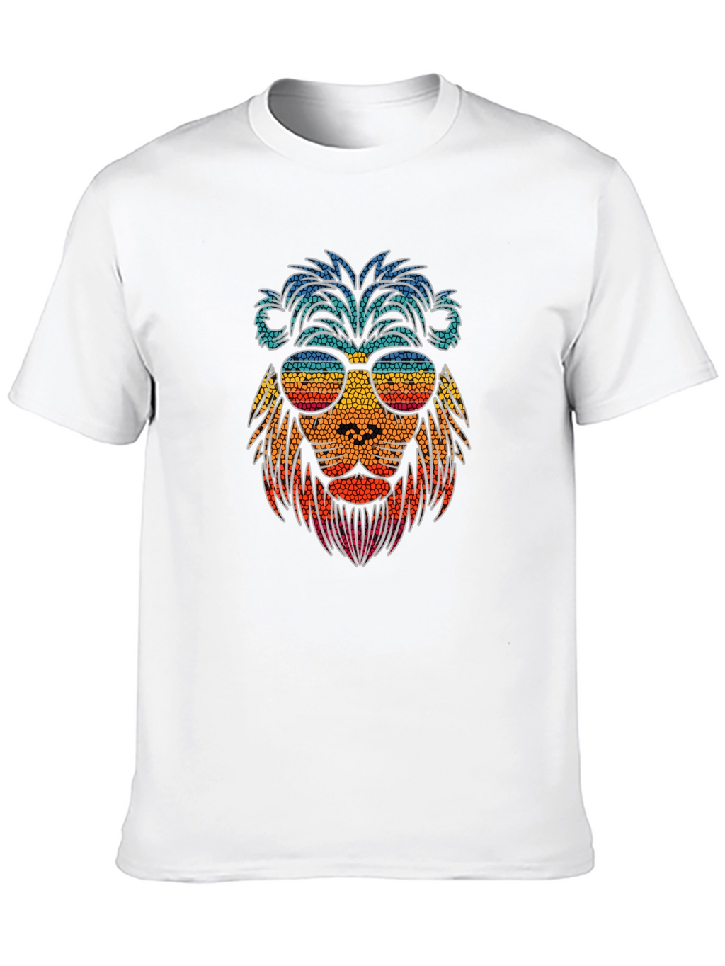 Cool Lion Graphic Tee - Stylish Mens Black T-Shirt