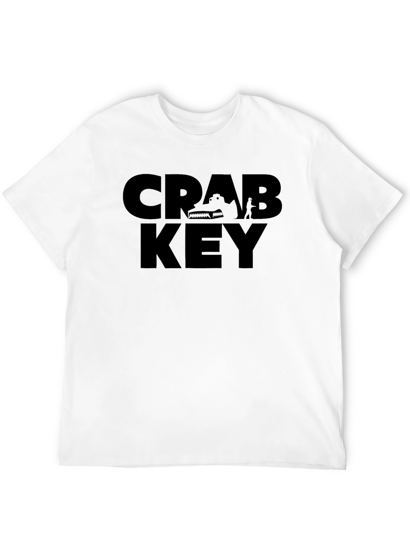 Crab Key Black Graphic T-Shirt - Mens Fashion Tee