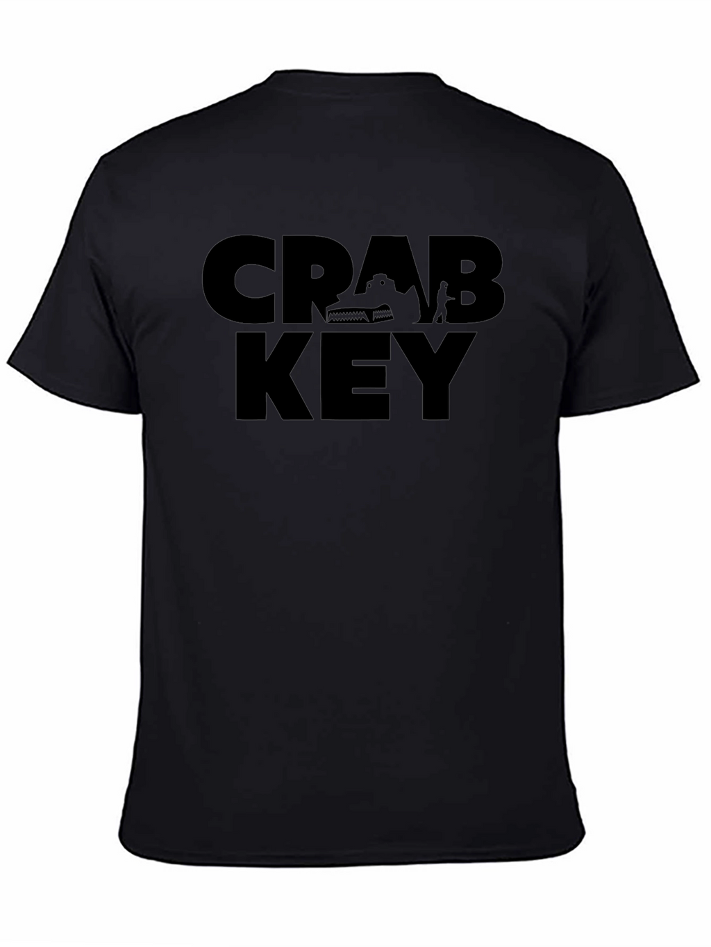 Crab Key Black Graphic T-Shirt - Mens Fashion Tee
