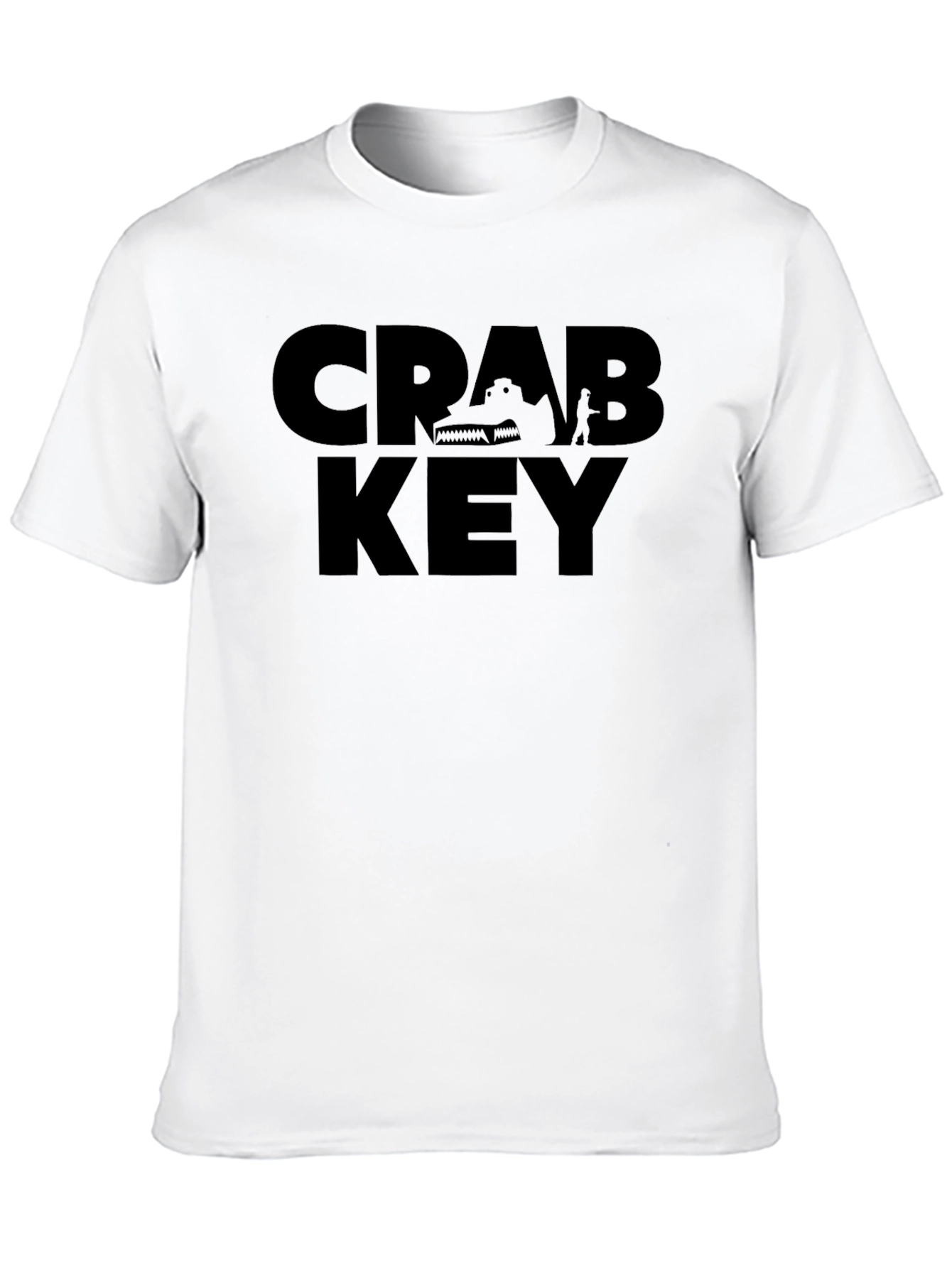 Crab Key Black Graphic T-Shirt - Mens Fashion Tee