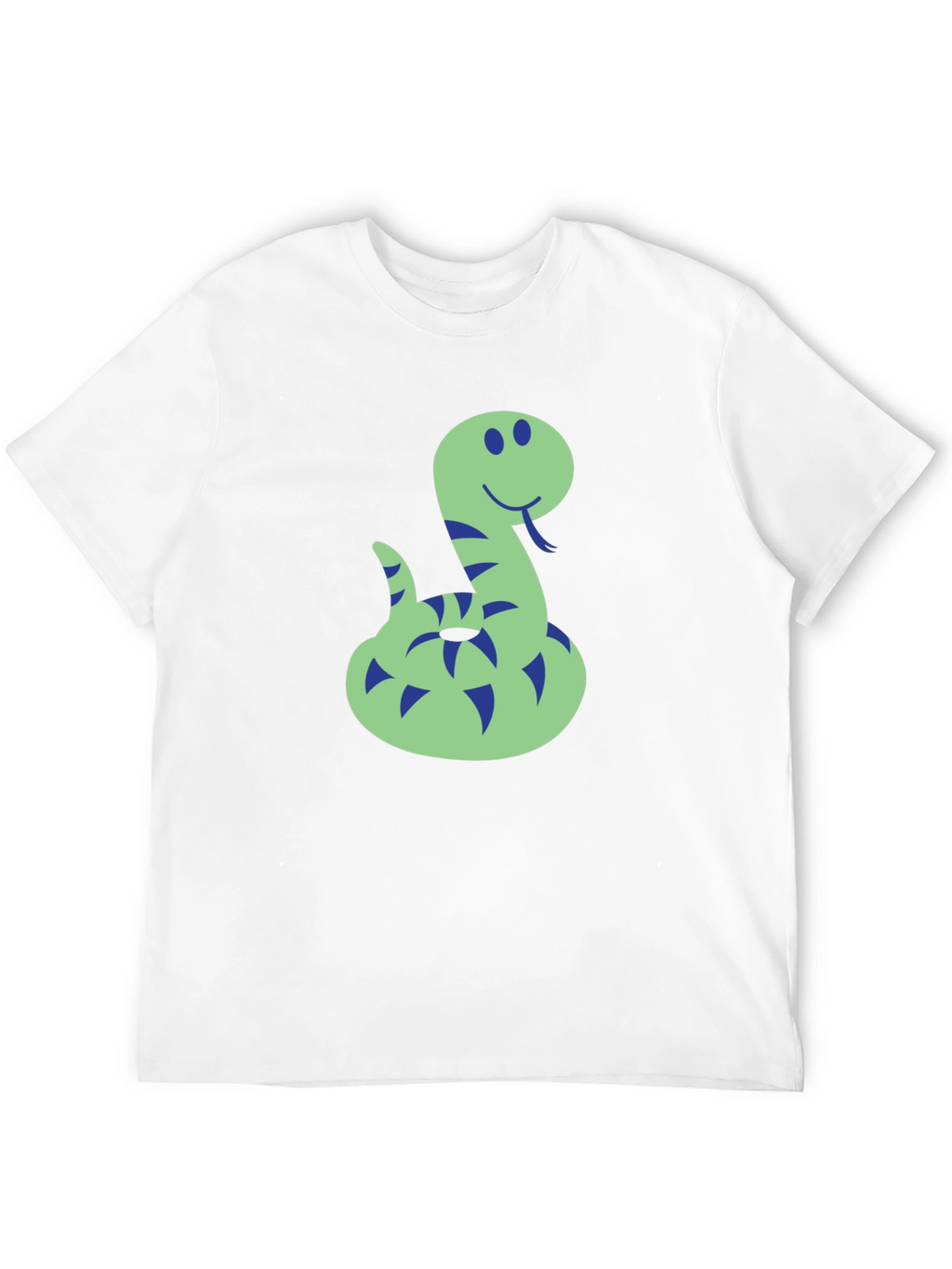 Funny Snake Graphic Tee - Mens Black T-Shirt