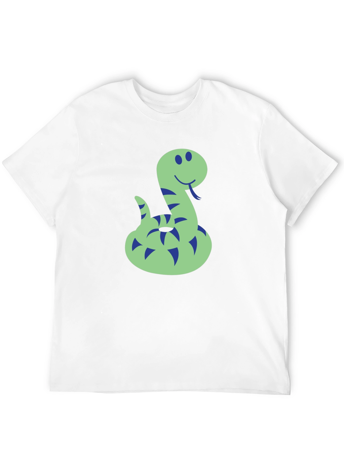 Funny Snake Graphic Tee - Mens Black T-Shirt