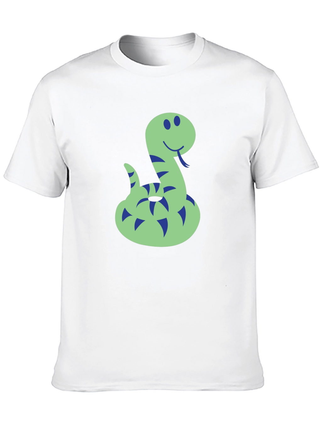 Funny Snake Graphic Tee - Mens Black T-Shirt