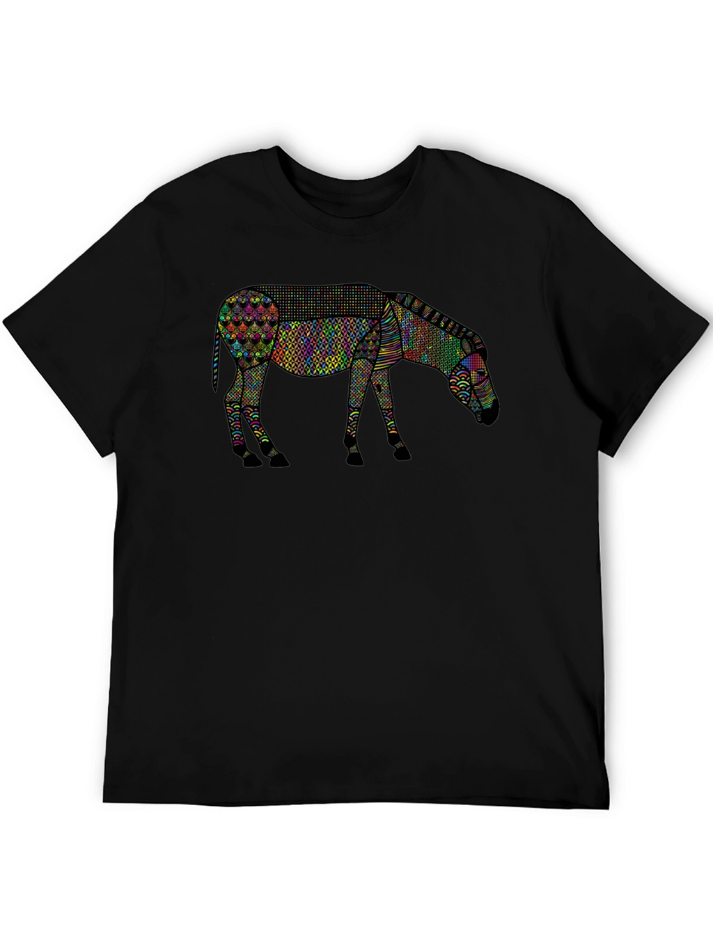 Abstract Zebra Graphic Tee - Unique Animal Print Shirt